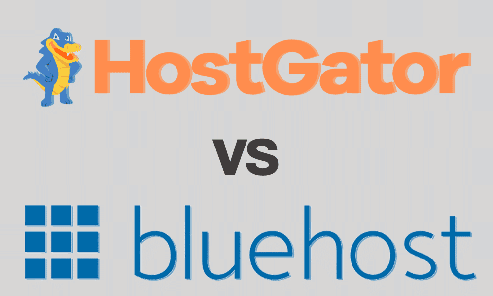 Hostgator vs Bluehost